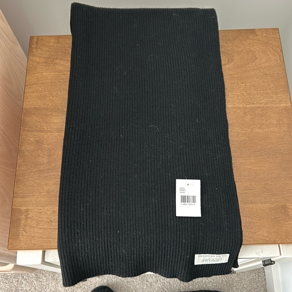 Black wool wrap